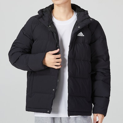 adidas Helionic Ho Jkt Black Winter Waterproof Down Jacket with High Collar HG8751 Shop adidas Helionic Ho Jkt Black Winter Waterproof Down Jacket with High Collar HG8751
