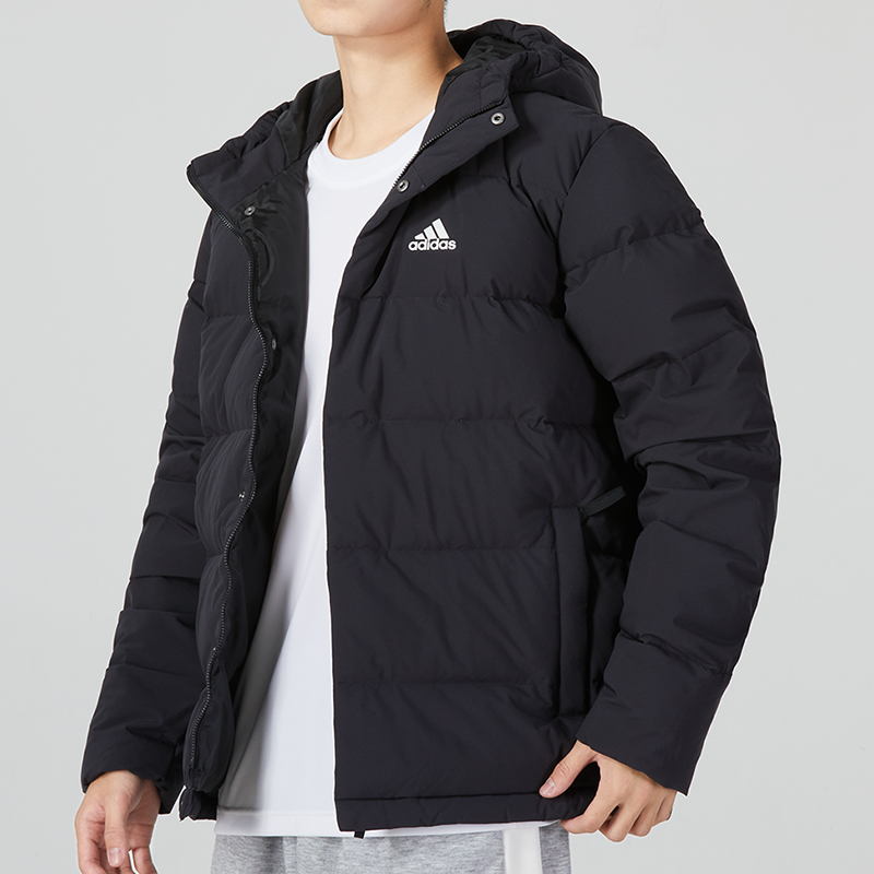 Details for adidas Helionic Ho Jkt  Black Winter Waterproof Down Jacket with High Collar HG8751