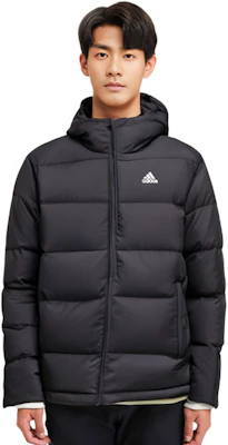 adidas Helionic Ho Jkt Black Winter Waterproof Down Jacket with High Collar HG8751 Sizing adidas Helionic Ho Jkt Black Winter Waterproof Down Jacket with High Collar HG8751