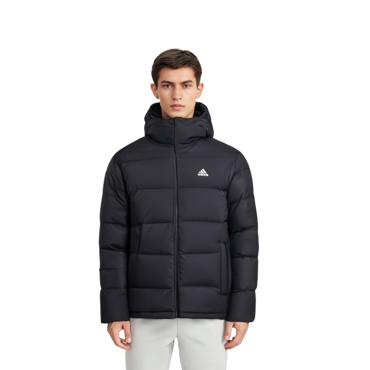 Cheap adidas Helionic Ho Jkt  Black Winter Waterproof Down Jacket with High Collar HG8751