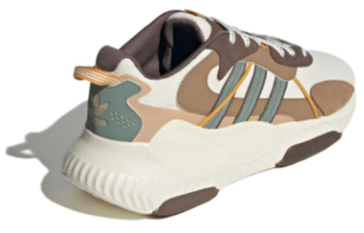 Lookbook adidas HI-TAIL 圓頭繫帶 防滑耐磨 低筒 生活休閒鞋 男女同款 棕白