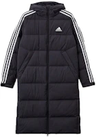 Order adidas 連帽3ST羽絨長外套 黑色 男女冬季戶外運動外套 H20760