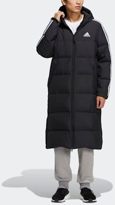 adidas Hooded 3ST Long Down Coat Black Unisex Winter Jacket Outdoor Sportswear. H20760 Shop adidas Hooded 3ST Long Down Coat Black Unisex Winter Jacket Outdoor Sportswear. H20760