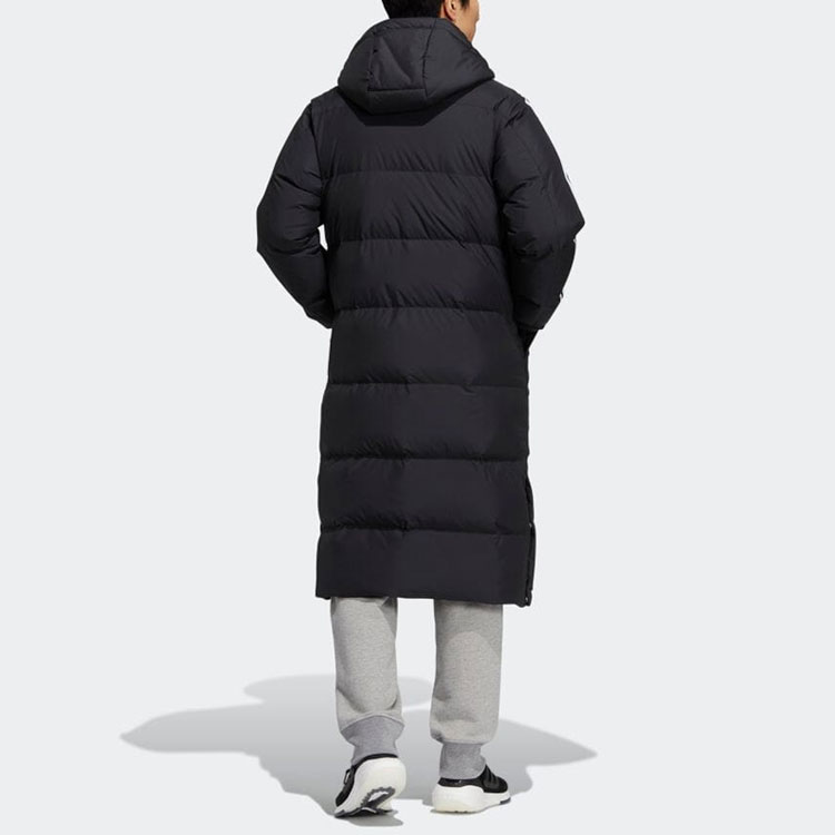 Purchase adidas Hooded 3ST Long Down Coat Black Unisex Winter Jacket Outdoor Sportswear. H20760