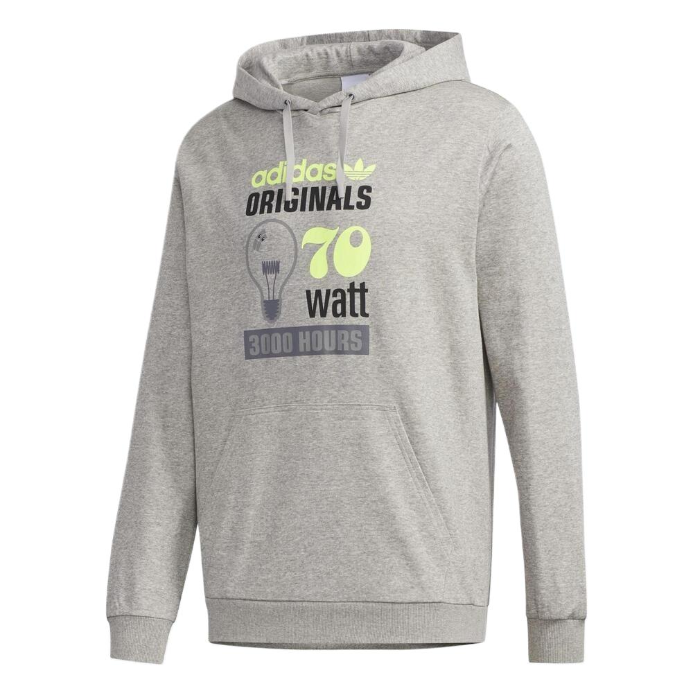 adidas Hoodie 70 Celeb Grey Men’s Casual Graphic Print Pullover FT5845