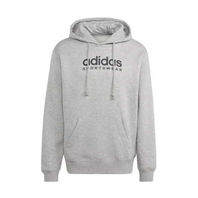 adidas Hoodie Brand Logo Long Sleeve Sweatshirt Gray Heath Lavender IC9772