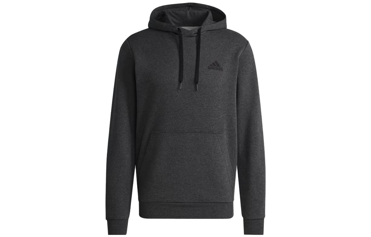 adidas Hoodie Pullover Casual Solid Color Dark Gray H12215