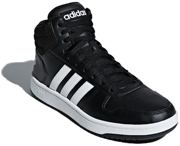 阿迪达斯 Hoops 2.0 中帮 '黑白' BB7207 Lookbook 阿迪达斯 Hoops 2.0 中帮 '黑白' BB7207