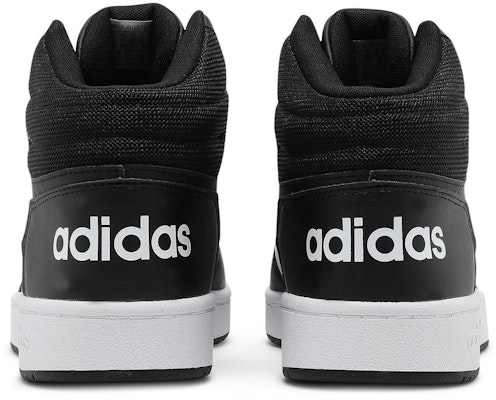 adidas Hoops 2.0 Mid 'Black White' FY8618 Details for adidas Hoops 2.0 Mid 'Black White' FY8618