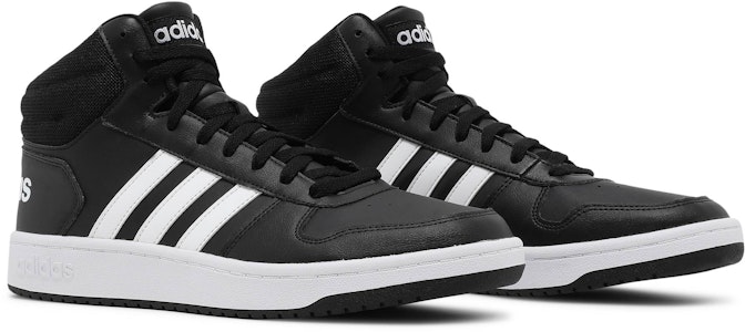 adidas Hoops 2.0 Mid 'Hitam Putih' FY8618 Cheap adidas Hoops 2.0 Mid 'Hitam Putih' FY8618