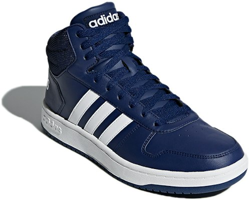 adidas Hoops 2.0 Mid ''Blau Weiß'' B44663 Lookbook adidas Hoops 2.0 Mid ''Blau Weiß'' B44663