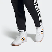 Sizing adidas Hoops 2.0 Mid 'White Active Gold' FW9347