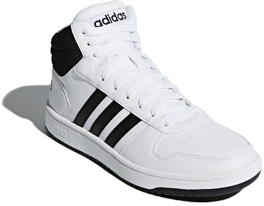 アディダス Hoops 2.0 Mid 白黒 BB7208 Lookbook アディダス Hoops 2.0 Mid 白黒 BB7208