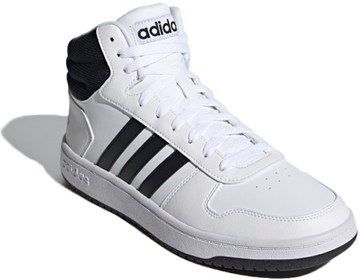 アディダス Hoops 2.0 Mid 白黒 FY8617 Lookbook アディダス Hoops 2.0 Mid 白黒 FY8617