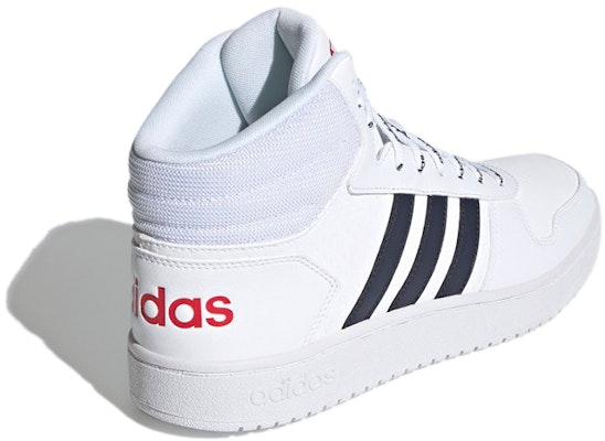 adidas Hoops 2.0 Mid 'White Legend Ink' FY8616 Shop adidas Hoops 2.0 Mid 'White Legend Ink' FY8616