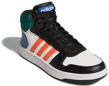 阿迪达斯 Hoops 2.0 中帮 '白色多彩色' GY5891 Lookbook 阿迪达斯 Hoops 2.0 中帮 '白色多彩色' GY5891