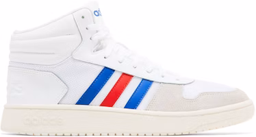 adidas Hoops 2.0 Mid 'White Royal Scarlet' FW8252 adidas Hoops 2.0 Mid 'White Royal Scarlet' FW8252