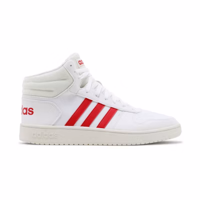 adidas Hoops 2.0 Mid 'White Vivid Red'