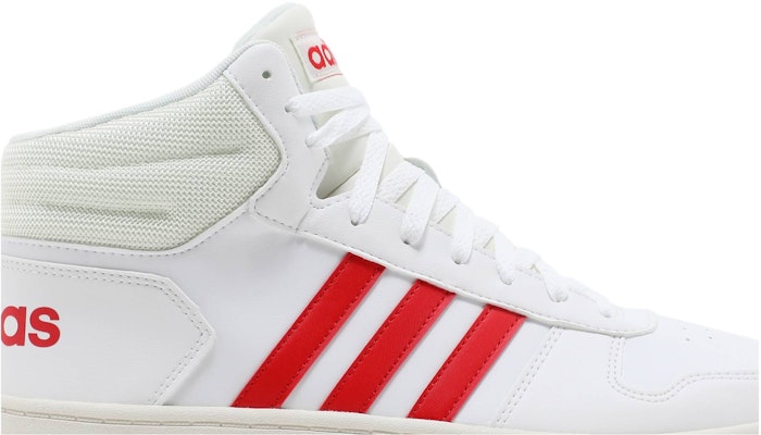 adidas Hoops 2.0 Mid 'White Vivid Red' GZ7927 Order adidas Hoops 2.0 Mid 'White Vivid Red' GZ7927