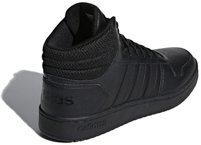adidas neo Hoops 2.0 MID 防滑耐磨輕便 中筒 板鞋 男款 純黑色 Shop adidas neo Hoops 2.0 MID 防滑耐磨輕便 中筒 板鞋 男款 純黑色
