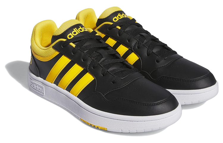 Lookbook 阿迪达斯 Hoops 3.0 低帮 '黑色金色' IG7908