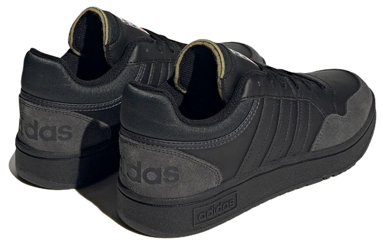 Lookbook 阿迪达斯 Hoops 3.0 低帮 '黑碳色' HP7946