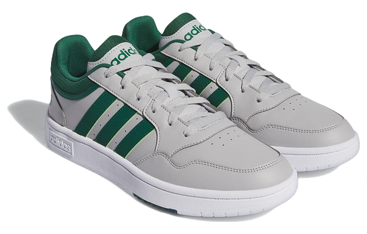 Lookbook adidas Hoops 3.0 低筒 "灰色 學院綠" IG7909
