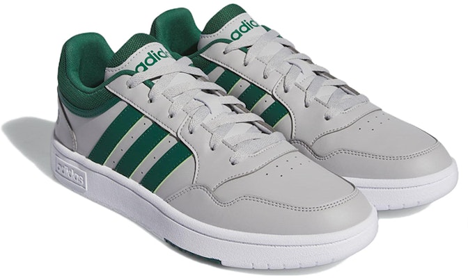 adidas Hoops 3.0 Low 'Grey Collegiate Green' IG7909 Lookbook adidas Hoops 3.0 Low 'Grey Collegiate Green' IG7909