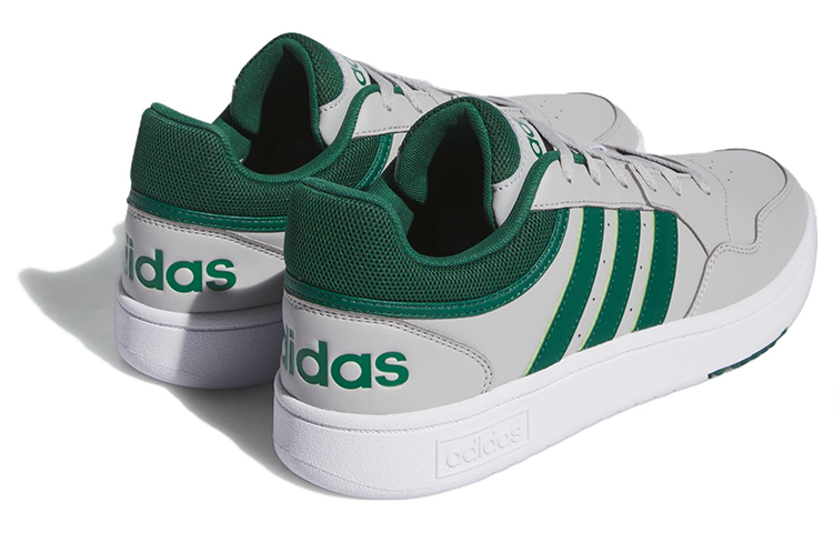 Shop adidas Hoops 3.0 低筒 "灰色 學院綠" IG7909