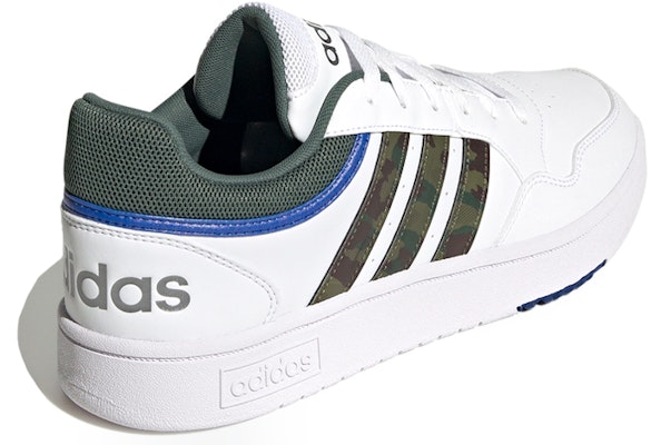 adidas Hoops 3.0 Low 'White Green Oxide Camo' GY4738 Lookbook adidas Hoops 3.0 Low 'White Green Oxide Camo' GY4738