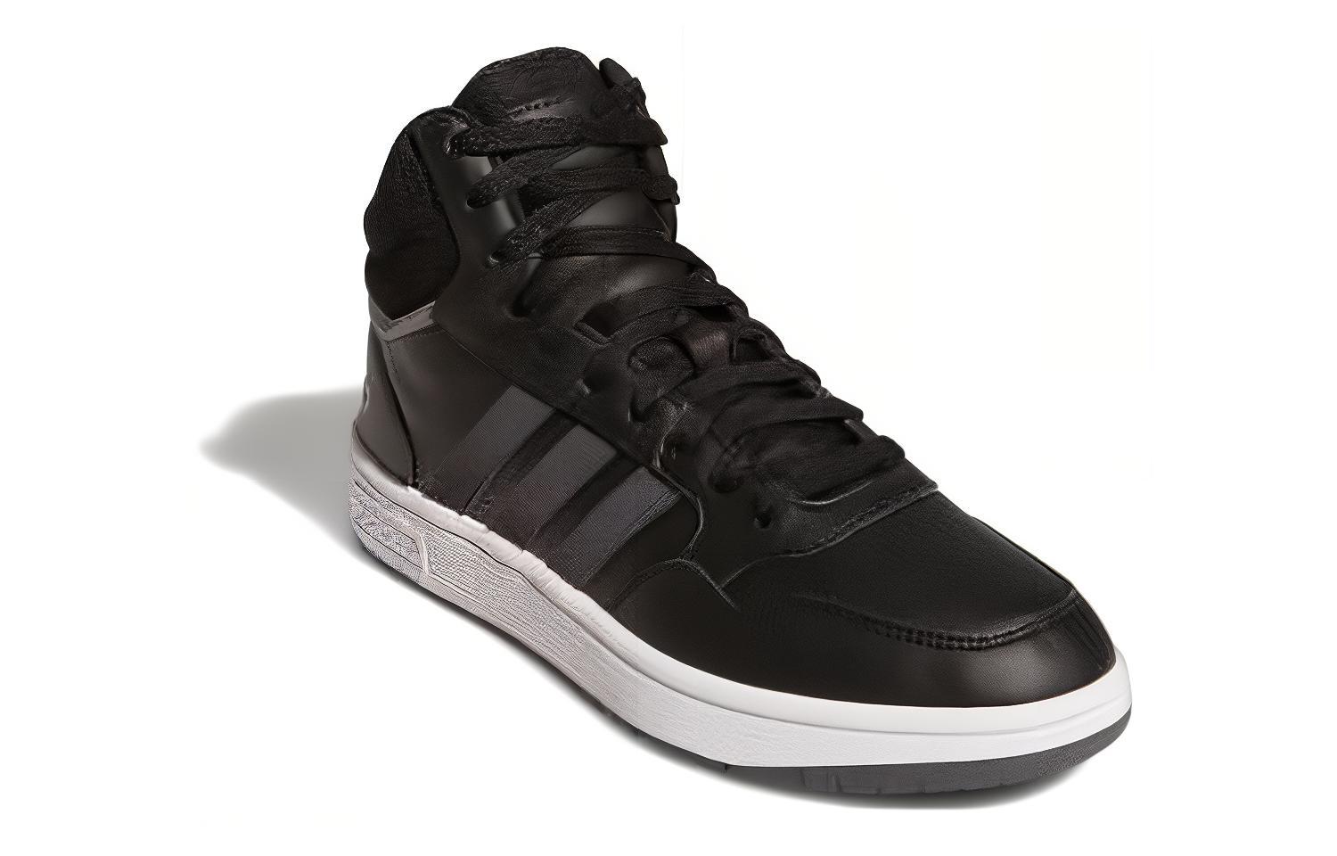 Lookbook adidas Hoops 3.0 Mid 'Hitam' GW5456