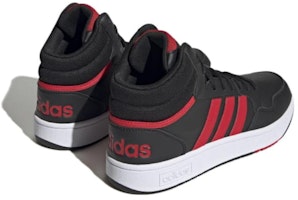 adidas Hoops 3.0 Mid 'Hitam Scarlet' ID9835 Lookbook adidas Hoops 3.0 Mid 'Hitam Scarlet' ID9835