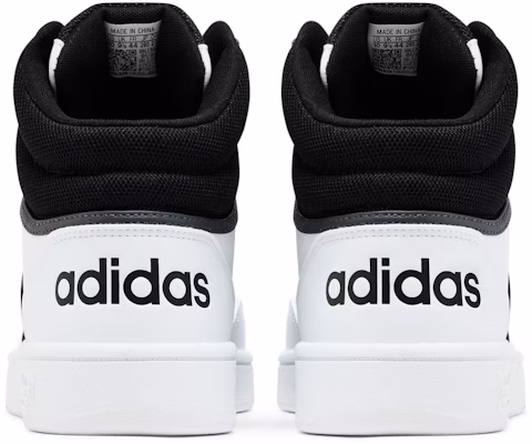 adidas Hoops 3.0 Mid 'Black White' GW3019 Details for adidas Hoops 3.0 Mid 'Black White' GW3019