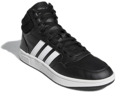 阿迪达斯 Hoops 3.0 中帮 '核心黑' GW3020 Lookbook 阿迪达斯 Hoops 3.0 中帮 '核心黑' GW3020