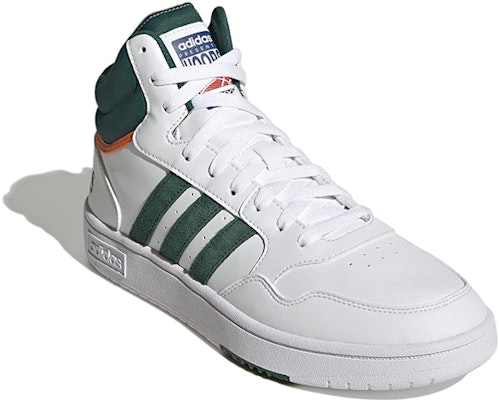 adidas Hoops 3.0 Mid 'White Collegiate Green' GY4744 Lookbook adidas Hoops 3.0 Mid 'White Collegiate Green' GY4744