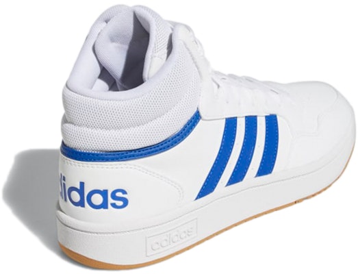 アディダス Hoops 3.0 Mid 白/ロイヤル青/ガム GW3021 Shop アディダス Hoops 3.0 Mid 白/ロイヤル青/ガム GW3021