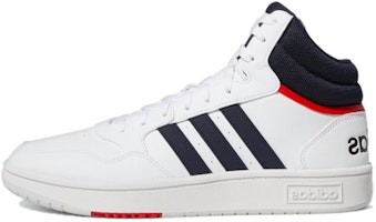 adidas Hoops 3.0 Mid 'White Vivid Red' GY5543 adidas Hoops 3.0 Mid 'White Vivid Red' GY5543