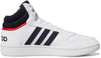 adidas Hoops 3.0 Mid 'Putih Merah Vivid' GY5543 Order adidas Hoops 3.0 Mid 'Putih Merah Vivid' GY5543