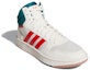 Lookbook adidas Hoops 3.0 Mid 'Putih Merah Menyala' GZ3811