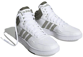 Lookbook adidas Hoops 3.0 Mid Classic 'White Olive Strata' HP7894