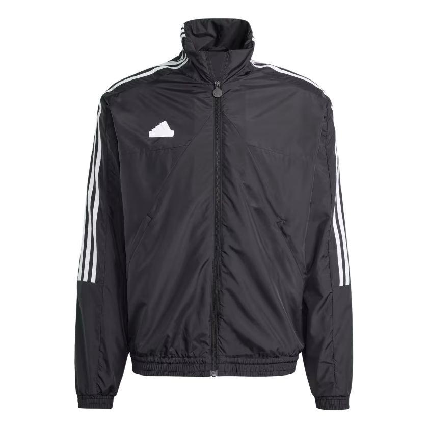 adidas House Of Tiro Track Jacket Black Retro Sports Full-Zip Logo Jacket IX1349