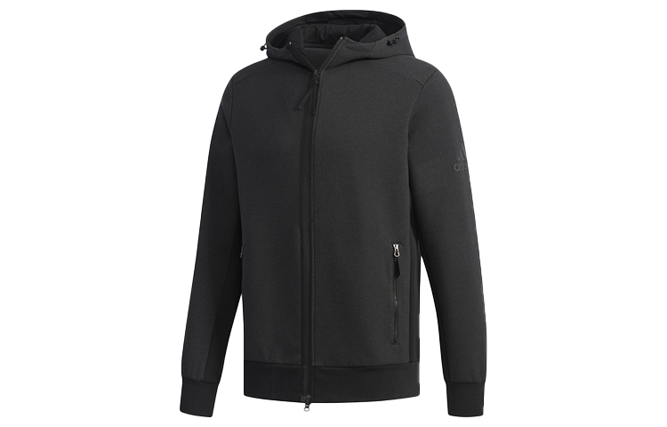 adidas HTT Double Knit Hoodie Black Jacket DW4590