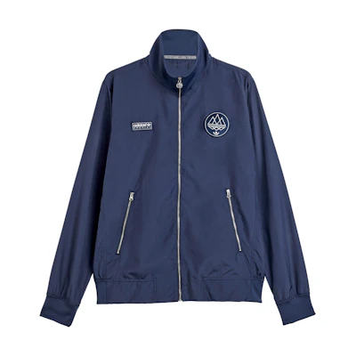 adidas HUDSWELL SPZL Navy Zip-Up Jacket Fashion Simplistic Long Sleeve JN5435
