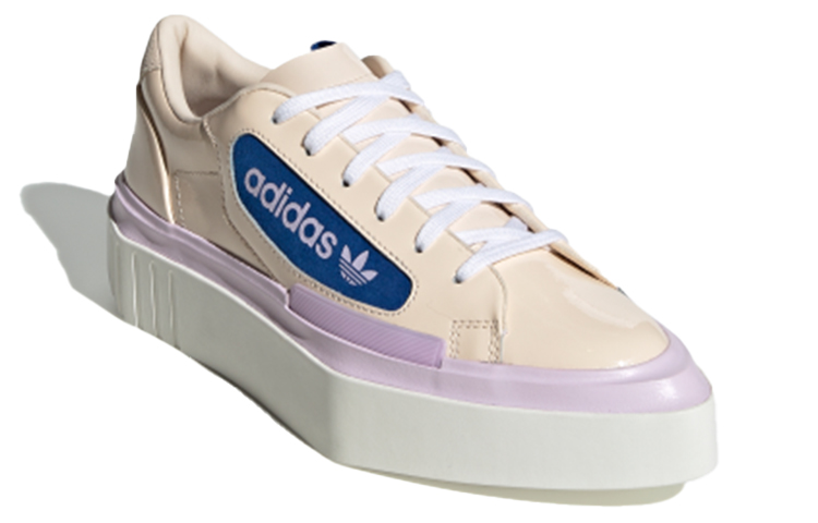 Lookbook adidas originals Hypersleek 低筒板鞋 女款 米白