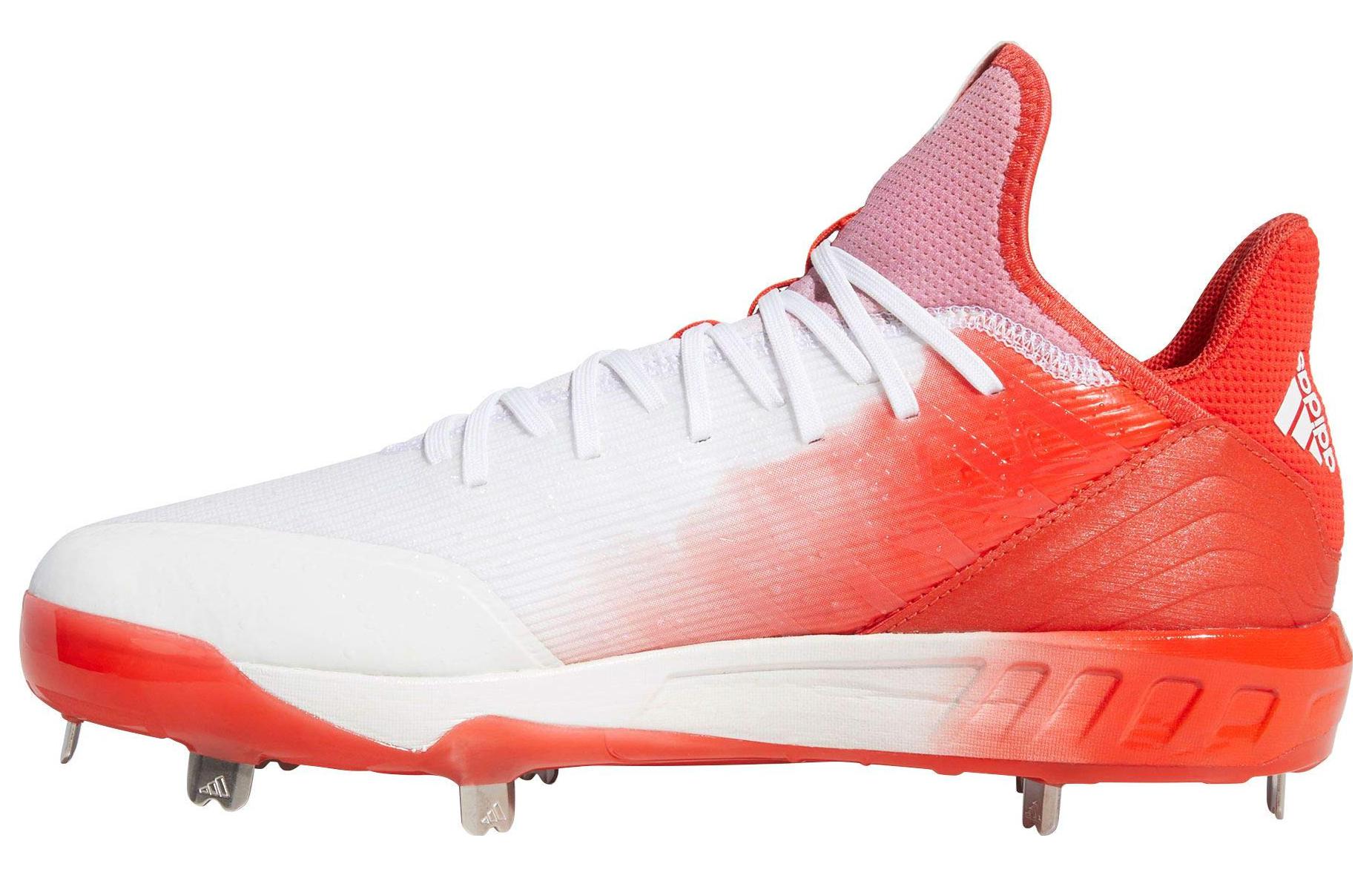 adidas Icon 4 Splash Metal Baseball Cleats 'Red White' B07P3H7CLB