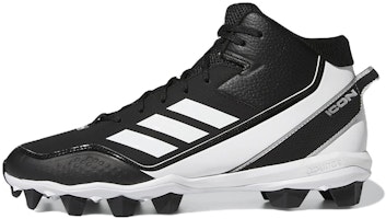 adidas Icon 7 Mid Md Cleats 'Black White' S23922 adidas Icon 7 Mid Md Cleats 'Black White' S23922