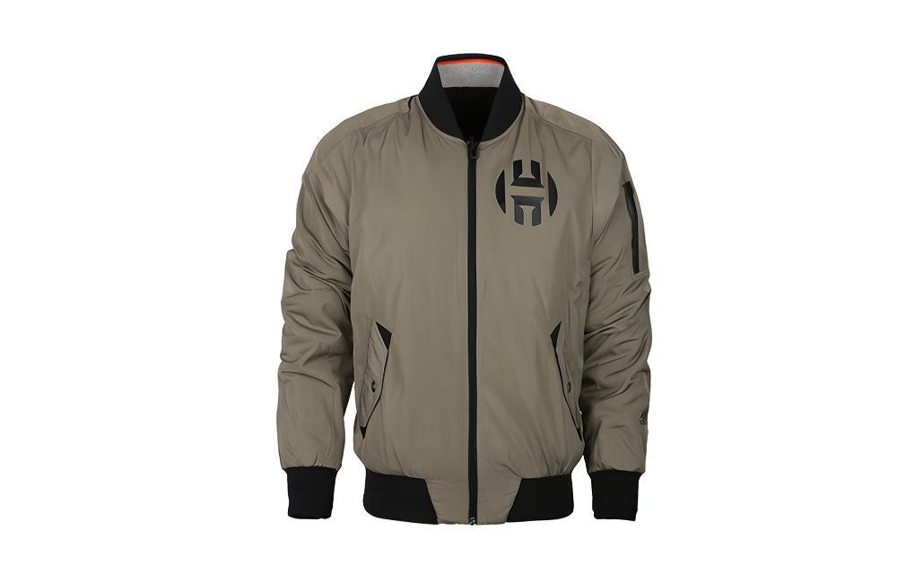 adidas Icon Basketball Reversible Bomber Jacket Dark Brown DP1862