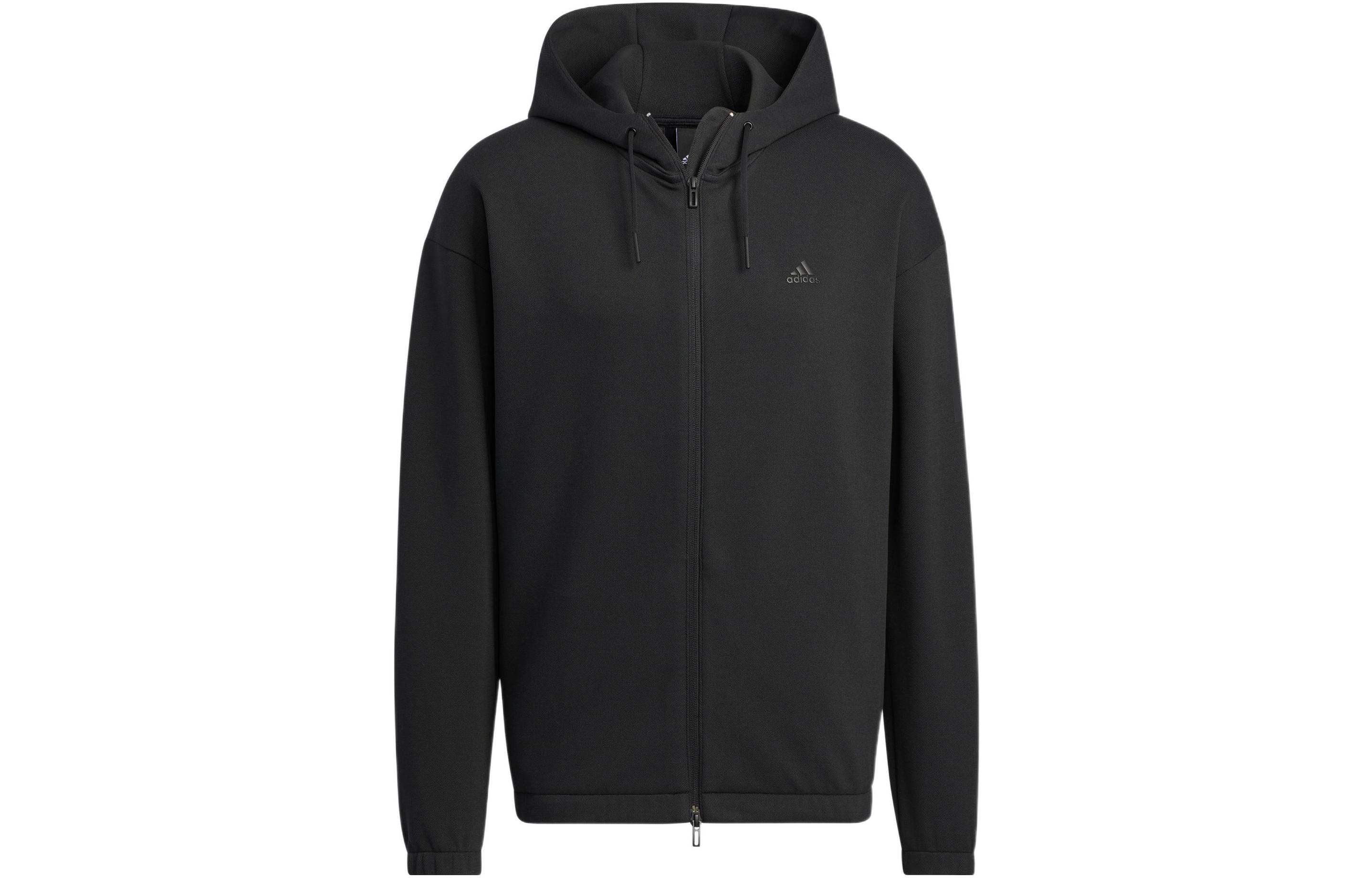 adidas ID Aero Full-Zip Hoodie Jacket Black Logo Print Sportswear HP1426