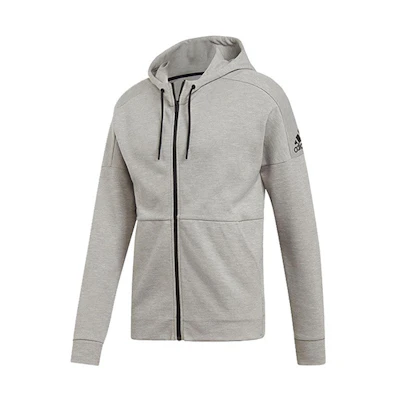 adidas ID Stadium FZ Knit Hoodie Casual Jacket - Pure Gray DU1138