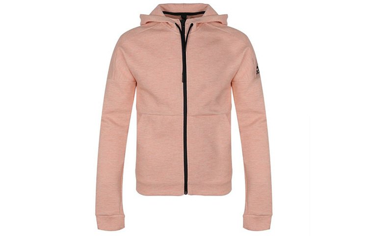 adidas ID Stadium FZ Knit Hoodie Casual Jacket in Glossy Pink EB7606